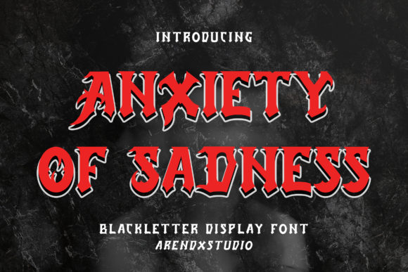 Anxiety of Sadness: Elevating Dark Aesthetics with Gothic Typography