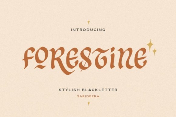 Forestine: Elevate Your Brand with Modern Blackletter Elegance