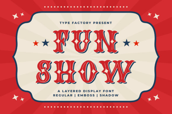 Fun Show: A Layered Blackletter Font for Playful Design
