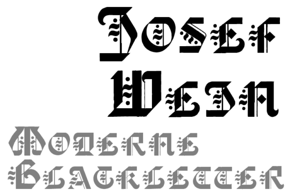 Josef Wein: A Strategic Approach to Blackletter Typography in Modern Design