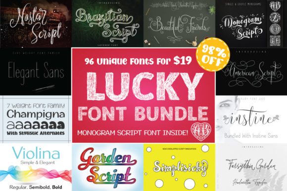 Lucky Font Bundle: A Comprehensive Guide to 64 Unique Typefaces
