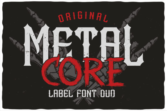 Metal Core: A Bold Blackletter for High-Impact Design