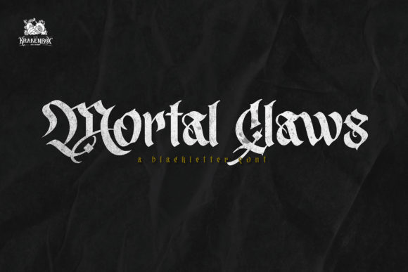 Mortal Claws: The Gothic Font for Bold Branding