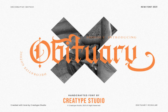 Obituary: A Gothic Blackletter Font for Modern Creatives
