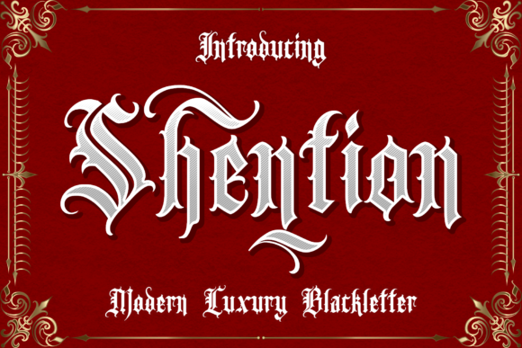 Shention: Elevate Your Design with Authentic Blackletter Typography