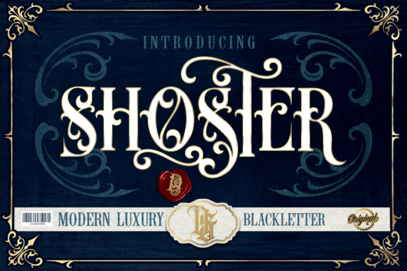 Shoster: Strategic Typography for Vintage Branding and Design Intent