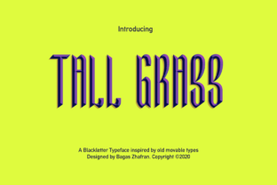 Tall Grass Font: Elevate Your Design with Sophisticated Blackletter